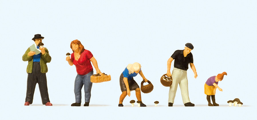 Preiser 10620 Pilzsucher 1:87 Spur H0 Neu OVP Figuren
