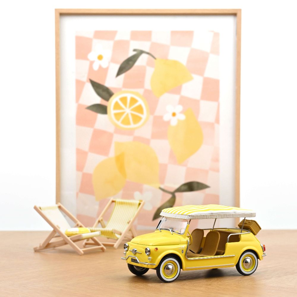 Norev 187790 Fiat 500 Jolly 1965 Gelb 1:18 Standmodell NEU OVP