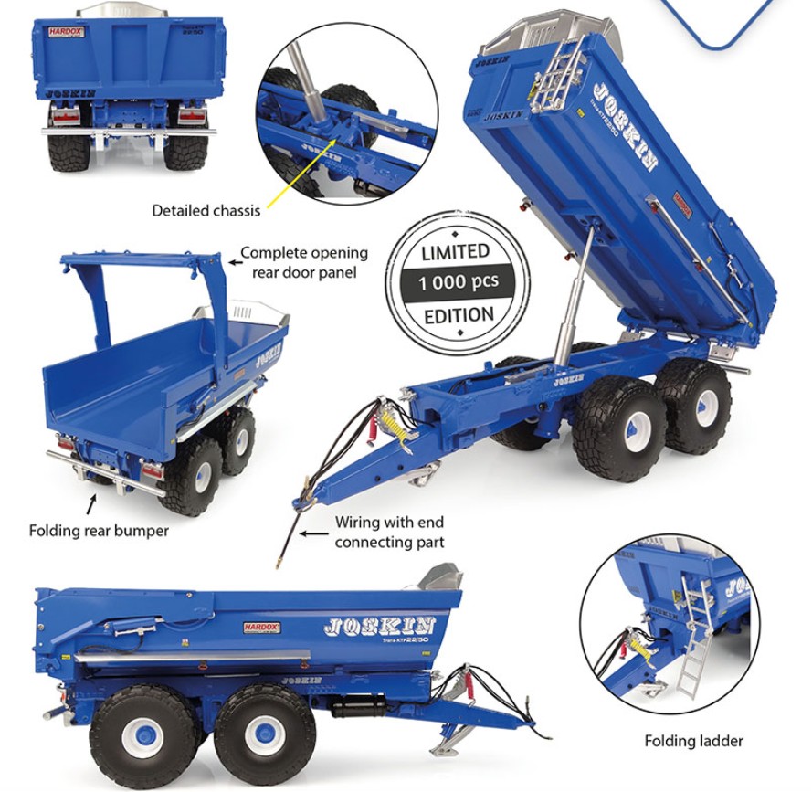Universal Hobbies UH6818 Joskin Trans-KTP 22/50 - blue version 1:32 Spur 1 Neu