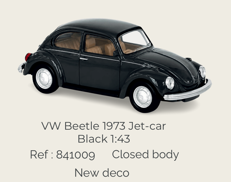 Norev 841009 VW Coccinelle Black Jet-car 1:43