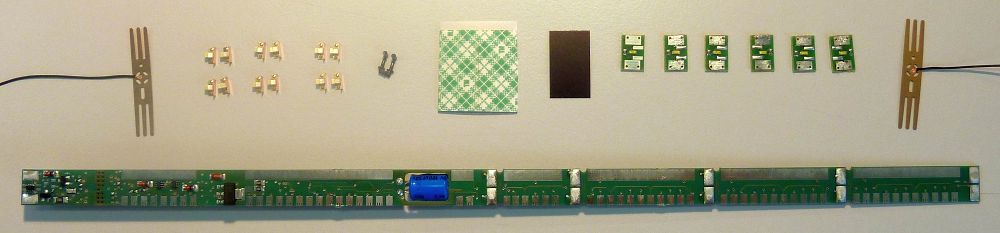 Roco 40420 LED-Beleuchtungssatz für 4-achsige Wagen Spur H0