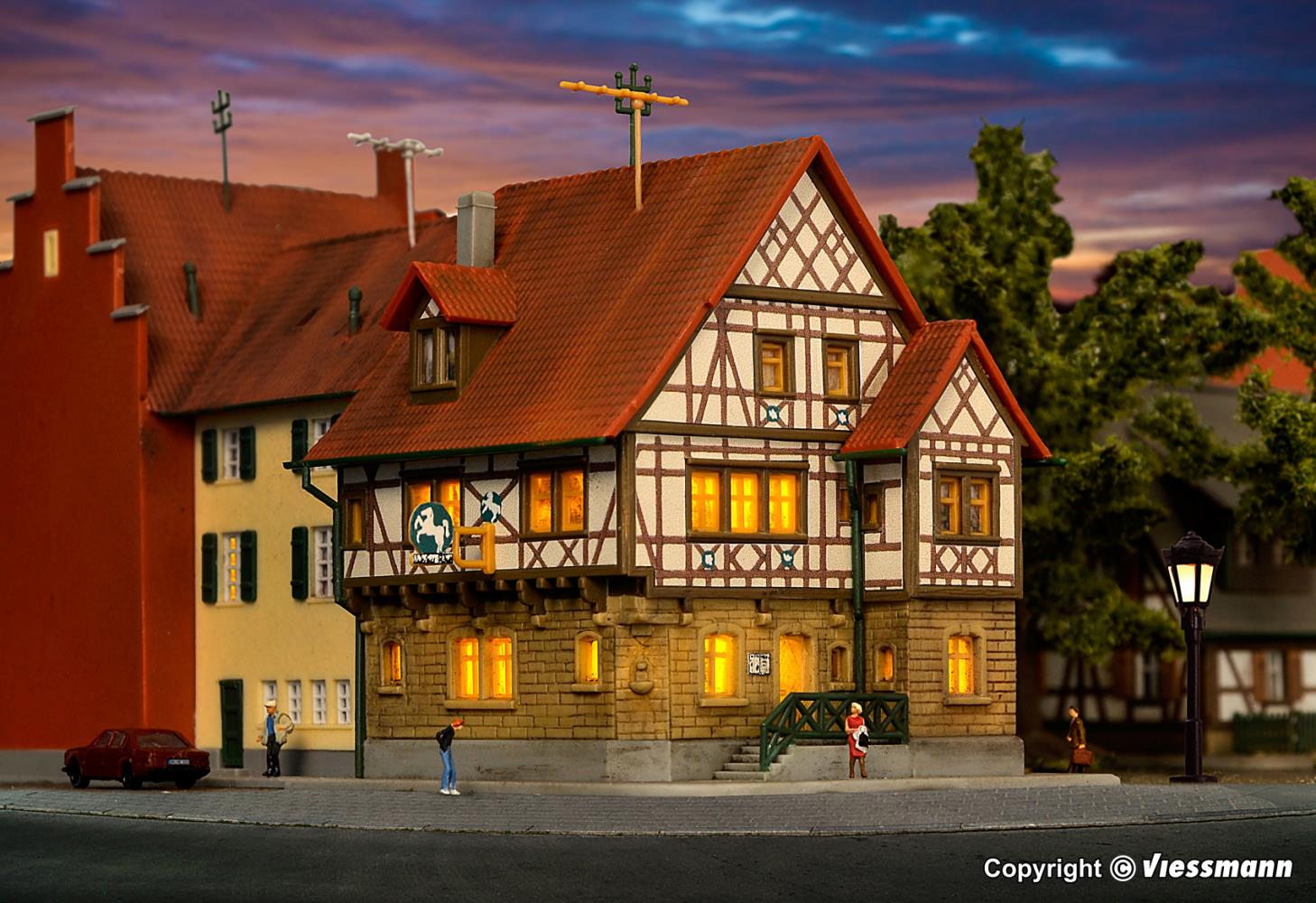 Kibri 36405 Hotel Zum weißen Ross 1:220 Spur Z Bausatz Neu OVP