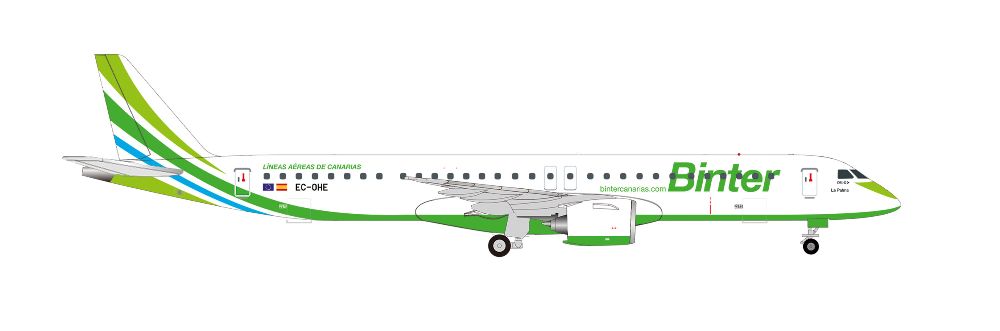 Herpa 539265 Embraer E195-E2 BinterCanarias 1:500