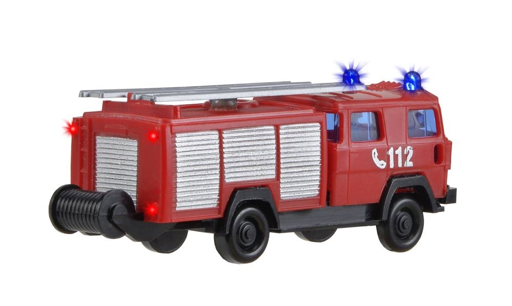 Viessmann 1843 N Feuerwehr-LF 16 MAGIRUS mit elektrischemBlaulicht und Bele