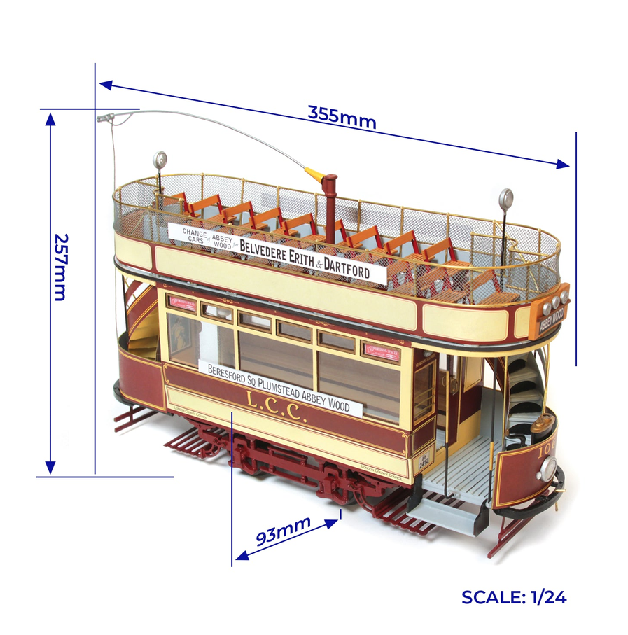 OcCre 53008 London Straßenbahn 1:24 Holzmodellbausatz NEU OVP