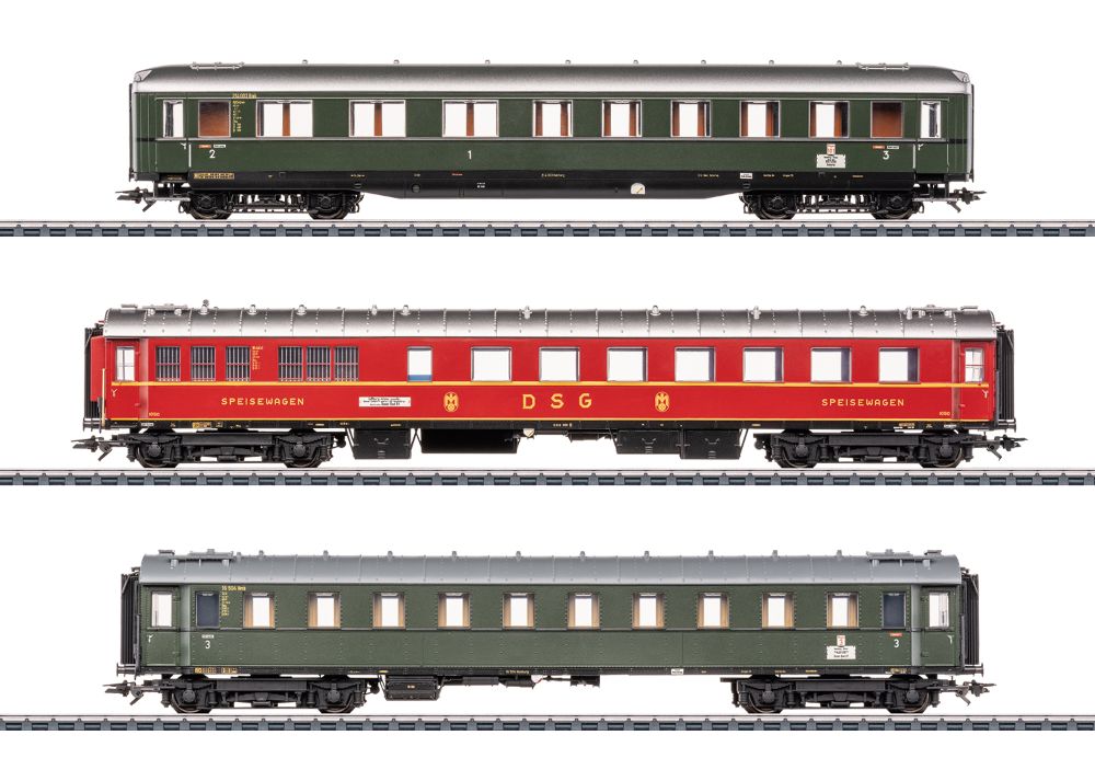 Märklin 42533 Schnellzugwagen-Set 2 zum D 74 (DB) 1:87 Spur H0 AC
