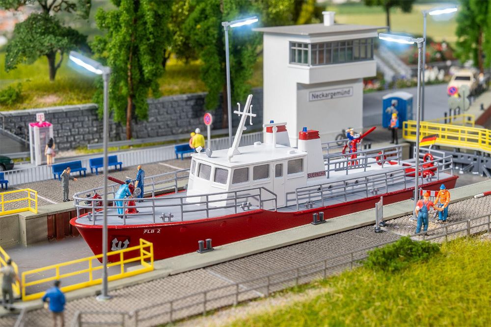 Faller 131016 Feuerlöschboot 1:87 Spur H0 Bausatz NEU OVP