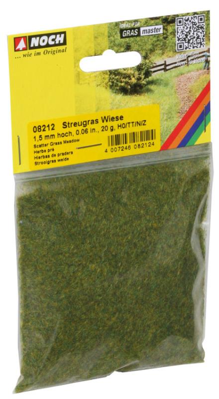 Noch 08212 Streugras “Wiese” - 1,5 mm, 20 g - Neu - OVP