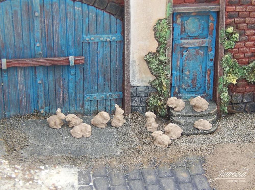 Juweela 23369 Tiere Kaninchen - 1:32 - 11 Stk. - Neu - OVP