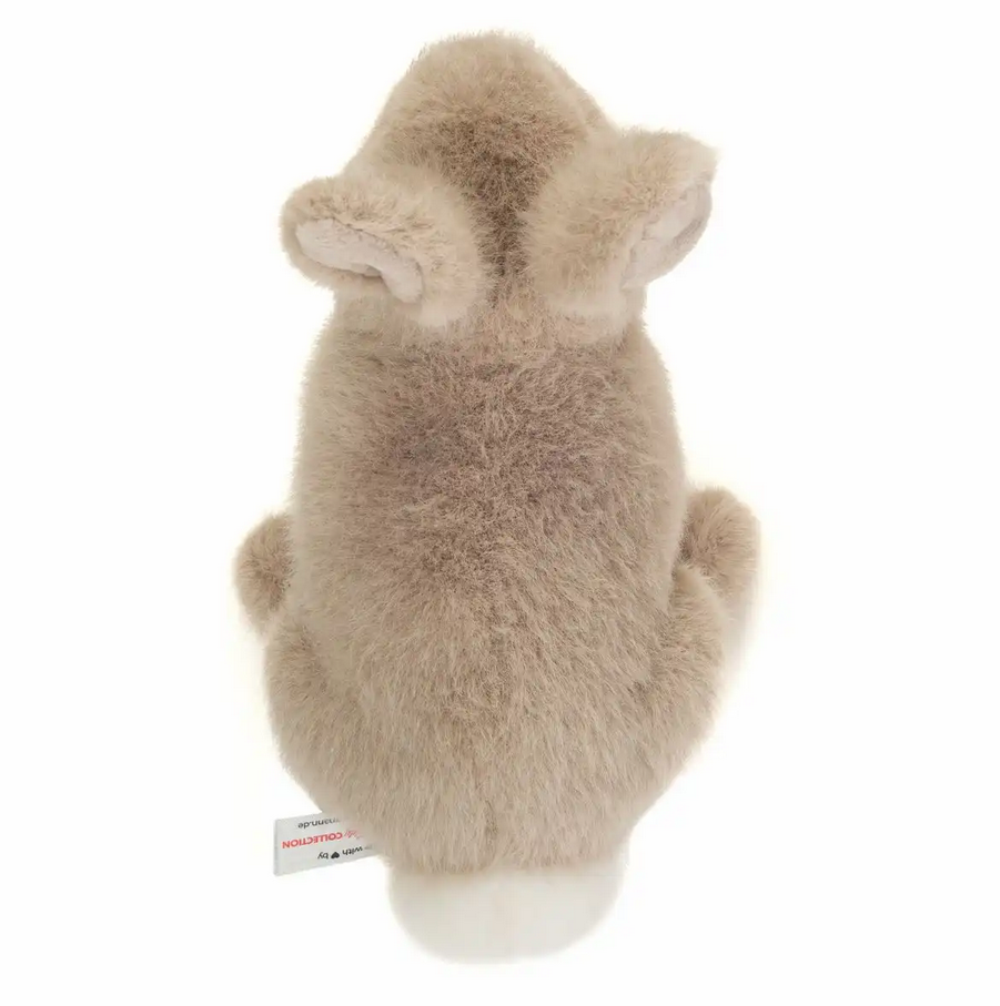 Teddy Hermann 937371 Hase sitzend grau 20 cm Stoff/Plüsch/Kuscheltier NEU