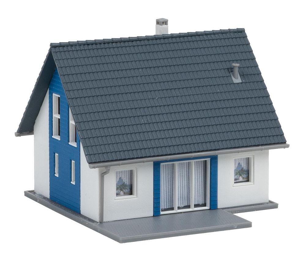 Faller 232146 Einfamilienhaus blau 1:160 Spur N Bausatz NEU OVP