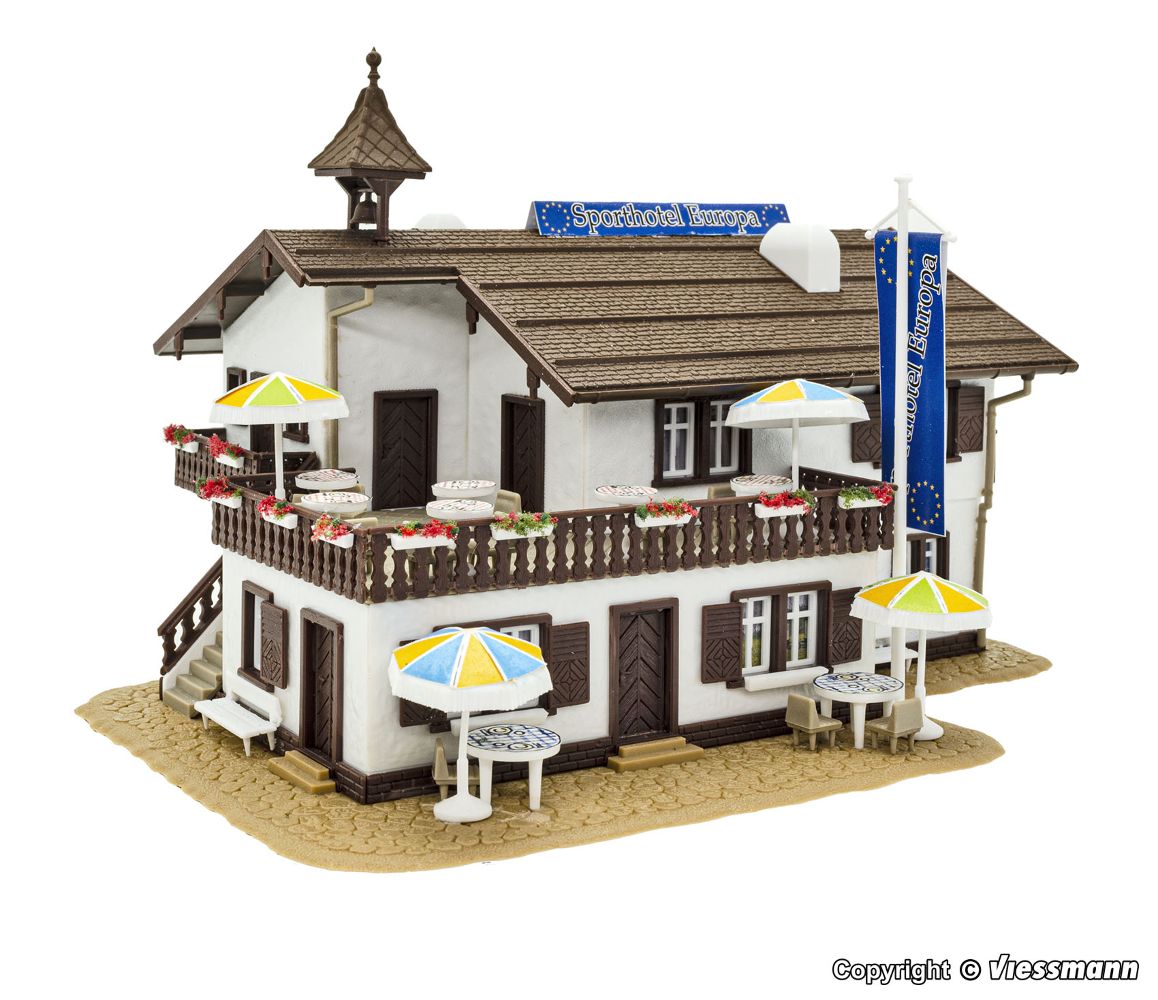 Vollmer 43808 Sport- und Wellnesshotel Europa 1:87 Spur H0 Neu
