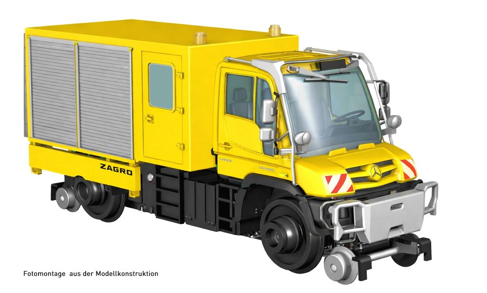 Hobbytrain H43201 Zweiwege Unimog U423 neutral, Ep.VI, DC/DCC Spur H0