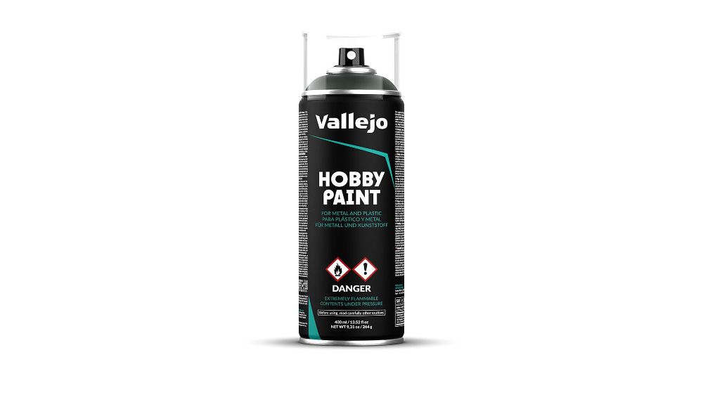 Vallejo 28026 Dunkelgrün, Fantasie Farben, Sprühdose, 400 ml NEU