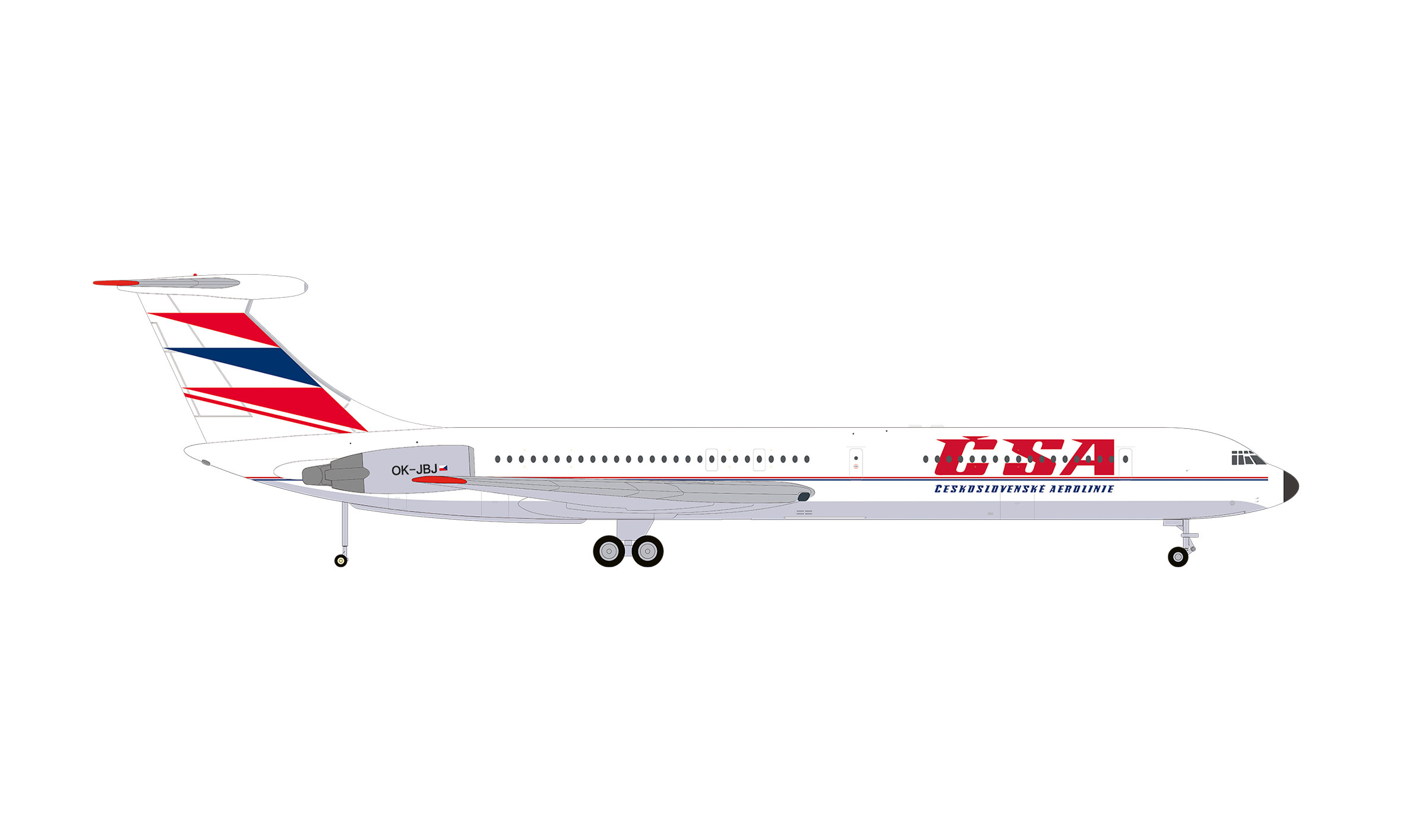 Herpa 574174 Ilyushin IL-62M CSA