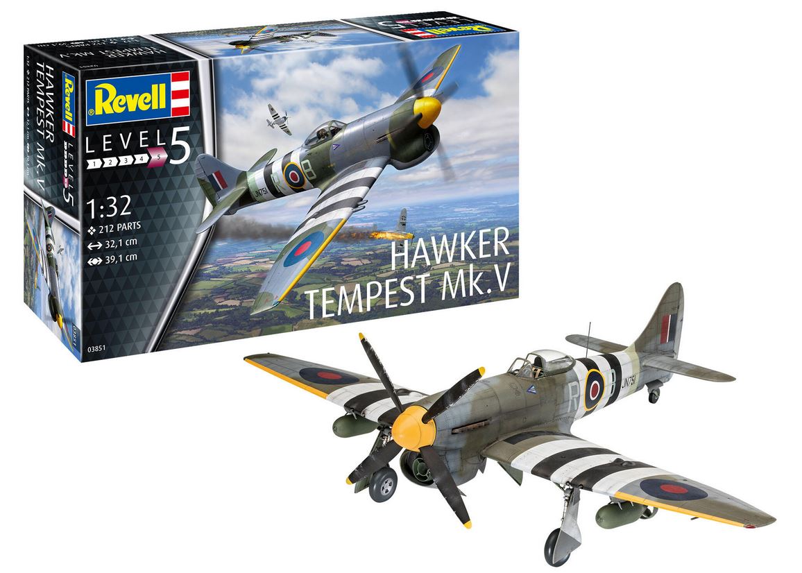 Revell 03851 Hawker Tempest Mk.V 1:32 Modellbausatz Neu OVP