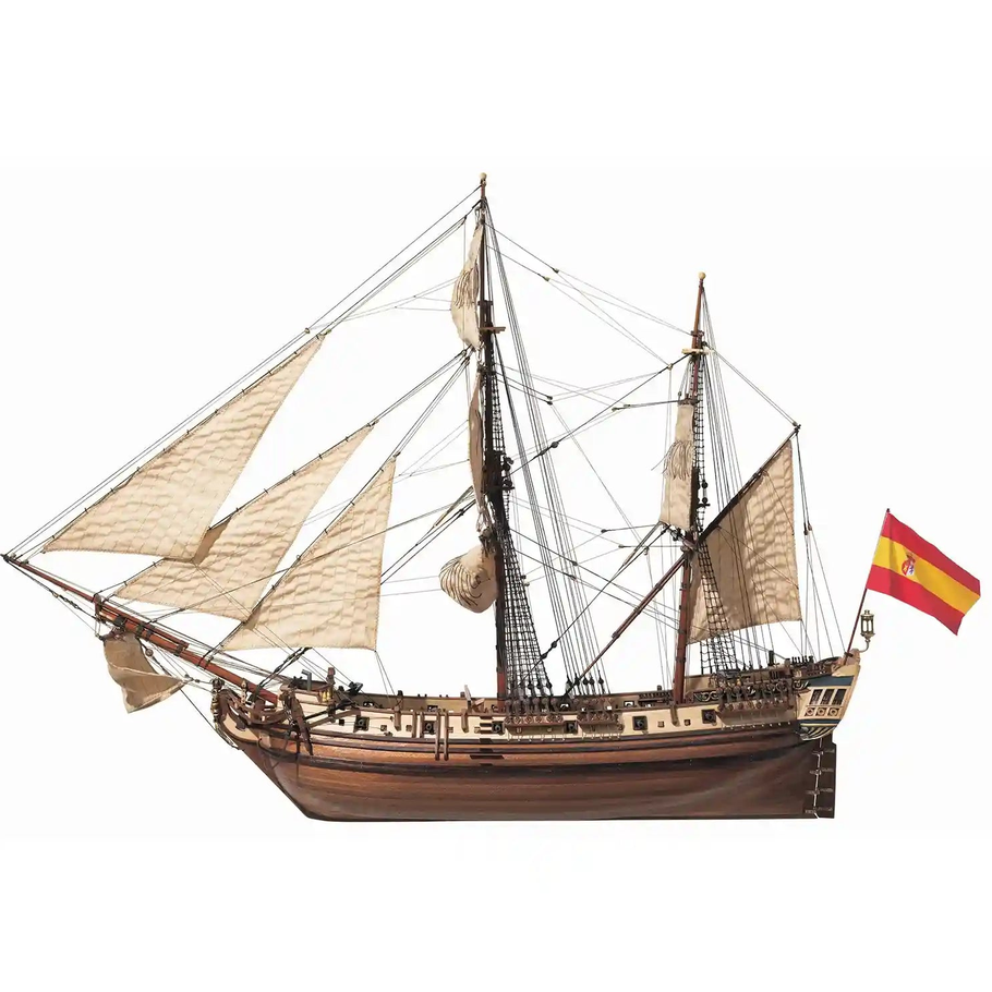OcCre 13000 La Candelaria – Bombarde mit Segel 1:85 Holzbausatz
