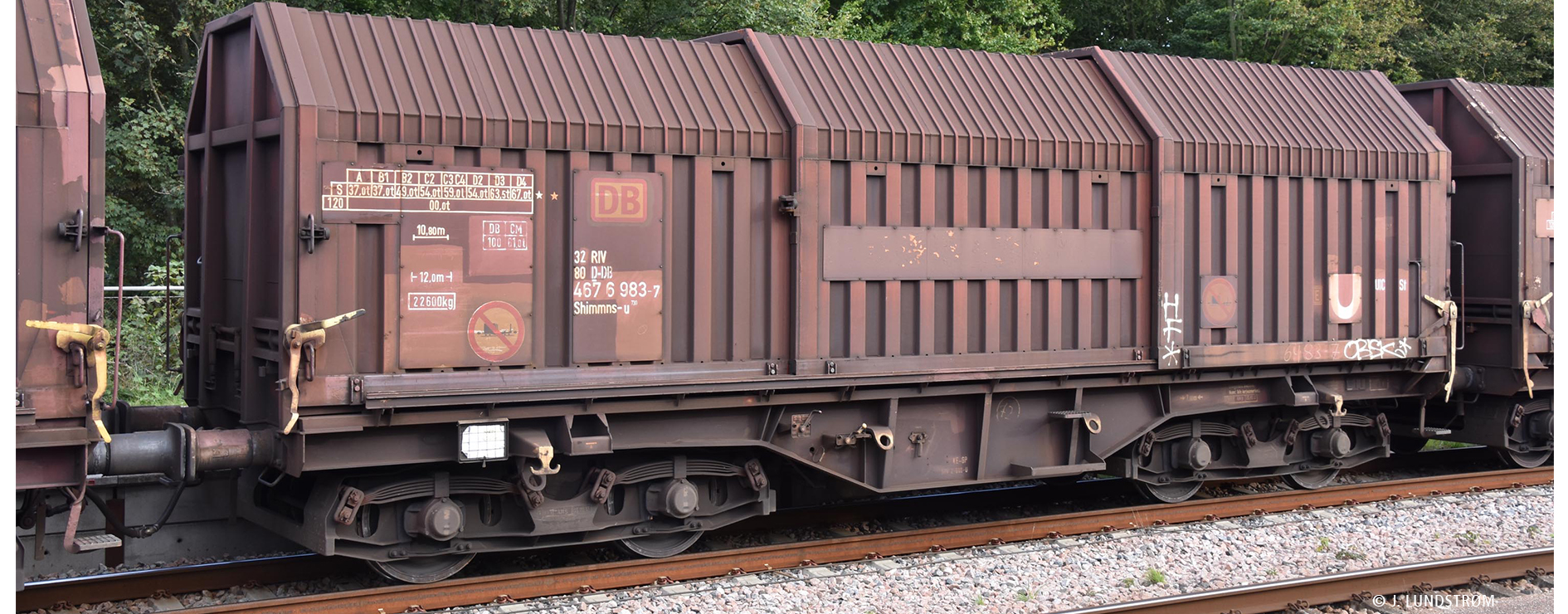 Brawa 51007 Teleskophaubenwagen Shimmns730 DB AG 1:87 Spur H0