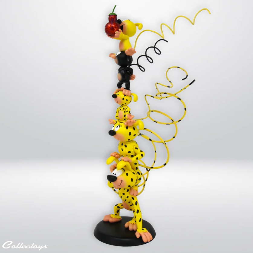 Plastoy 000396 Marsupilami Säule Familie 35 cm NEU OVP Figuren