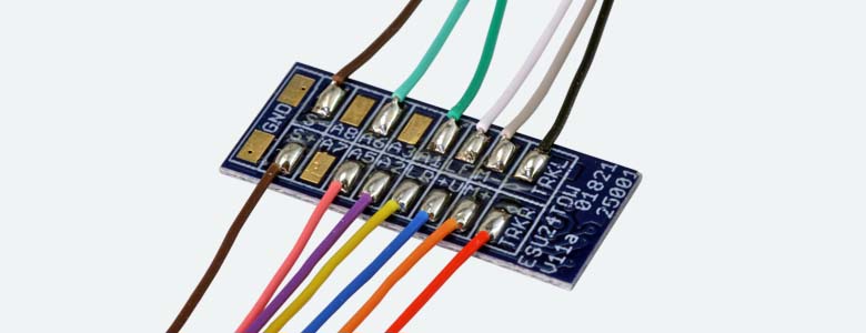 ESU 53953 Adapterplatine 24-pol E24 Buchse auf offene Litzen