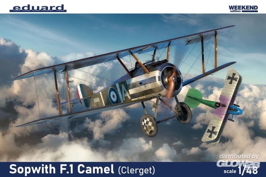 Eduard Plastic Kits 8486 Sopwith F.1 Camel Clerget Weekend edition 1:48 Neu