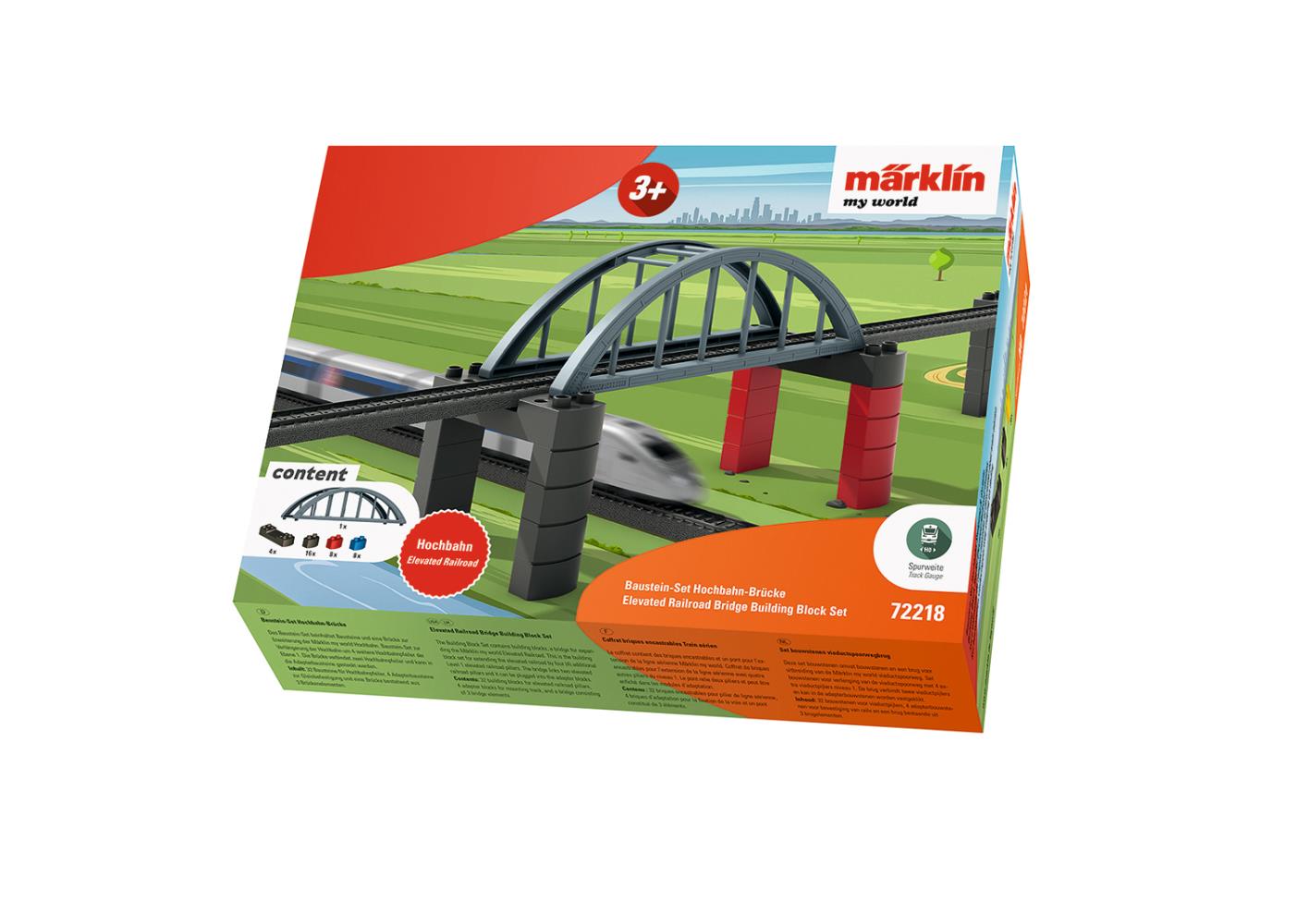 Märklin 72218 my world Baustein-Set Hochbahn-Brücke 1:87 Spur H0
