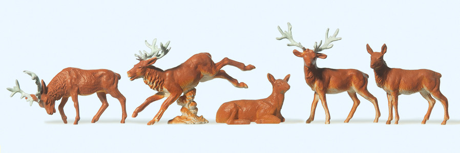 Preiser 14179 Hirsche 1:87 Spur H0 Neu OVP Figuren Tiere