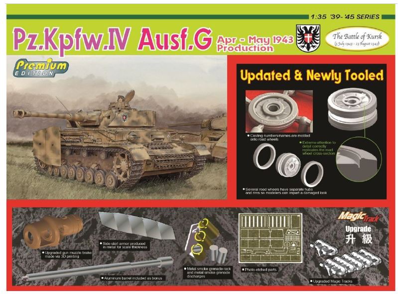 Dragon 6894 Pz.Kpfw.IV Ausf.G Apr-May 1943 Prod 1:35 Bausatz