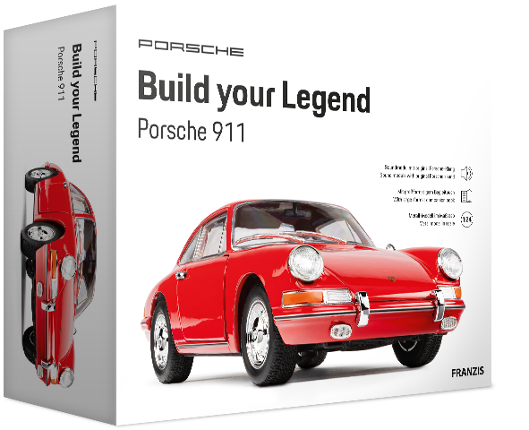 Franzis 67247 Build Your Legend: Porsche 911 Signalrot 1:24 Bausatz