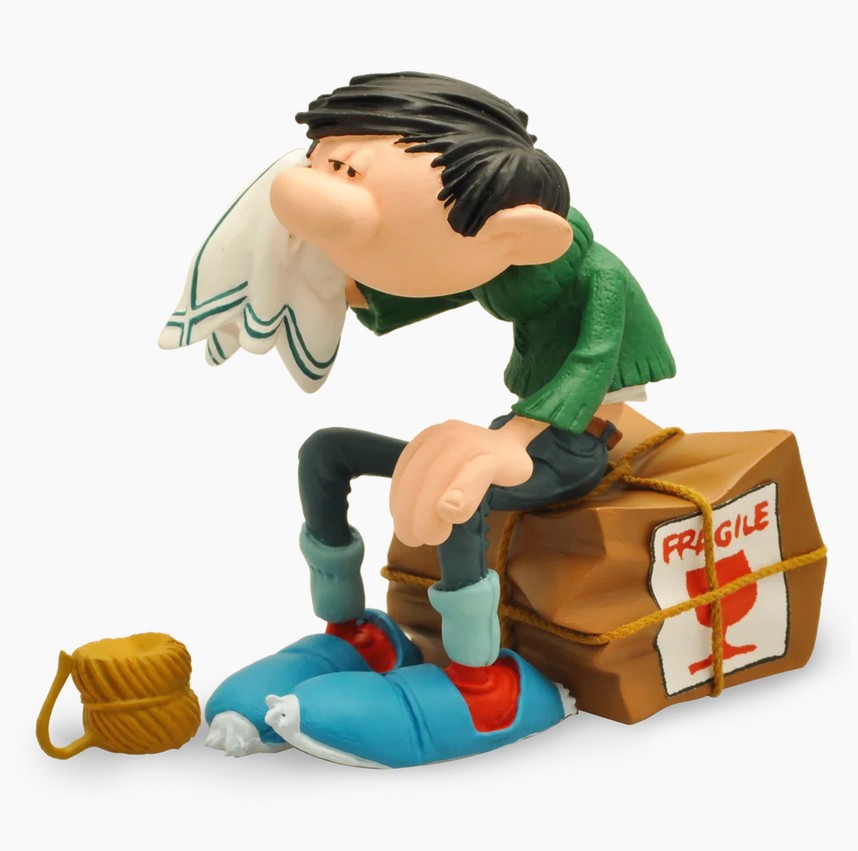 Plastoy 00316 Gaston zerbrechliche Kiste 12 cm NEU OVP Sammlerfigur