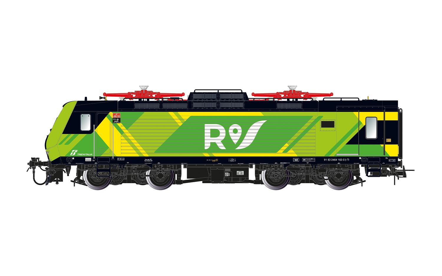Lima HL2675 FS Trenitalia, Elektrolokomotive E.464 in neuer „Regionale”-