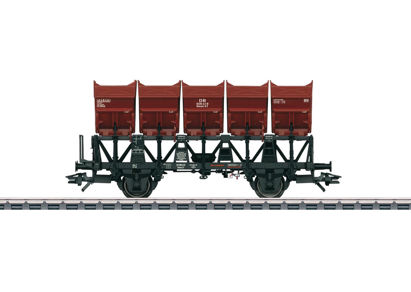 Märklin 46355 Muldenkippwagen Ommi 51 DB 1:87 Spur H0 AC Neu
