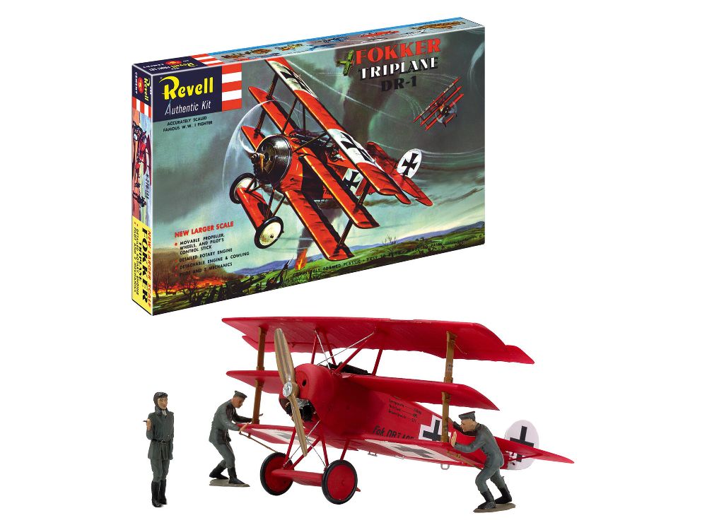 Revell 03762 Fokker Triplane DR.1 - 75 Years Plastic Modelling 1:28