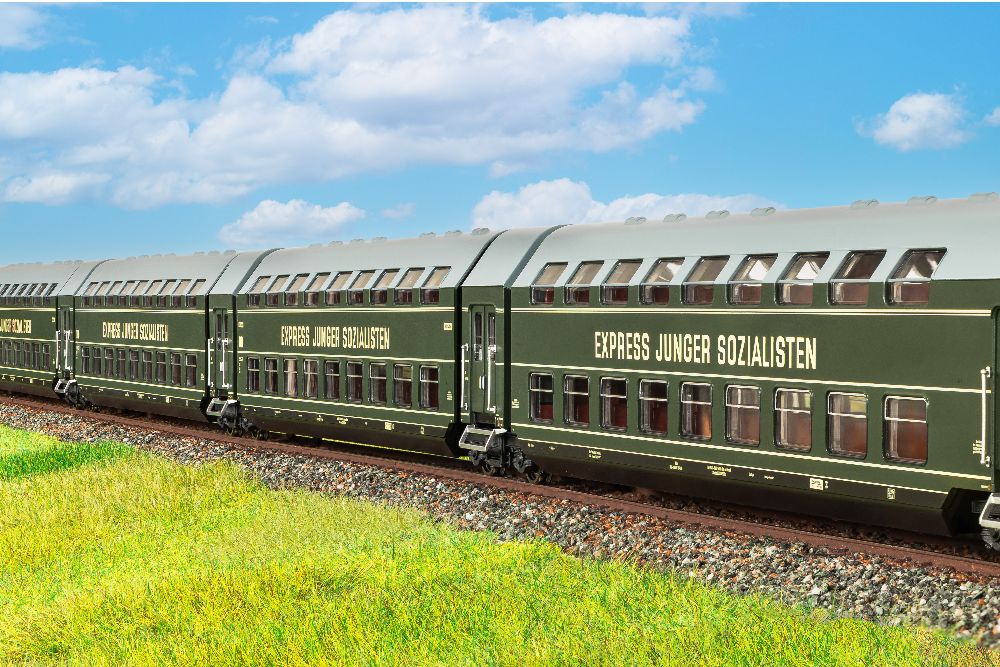 Piko 53125 5tlg Doppelstock-Gliederzug DGBe12 DR III 1:87 Spur H0