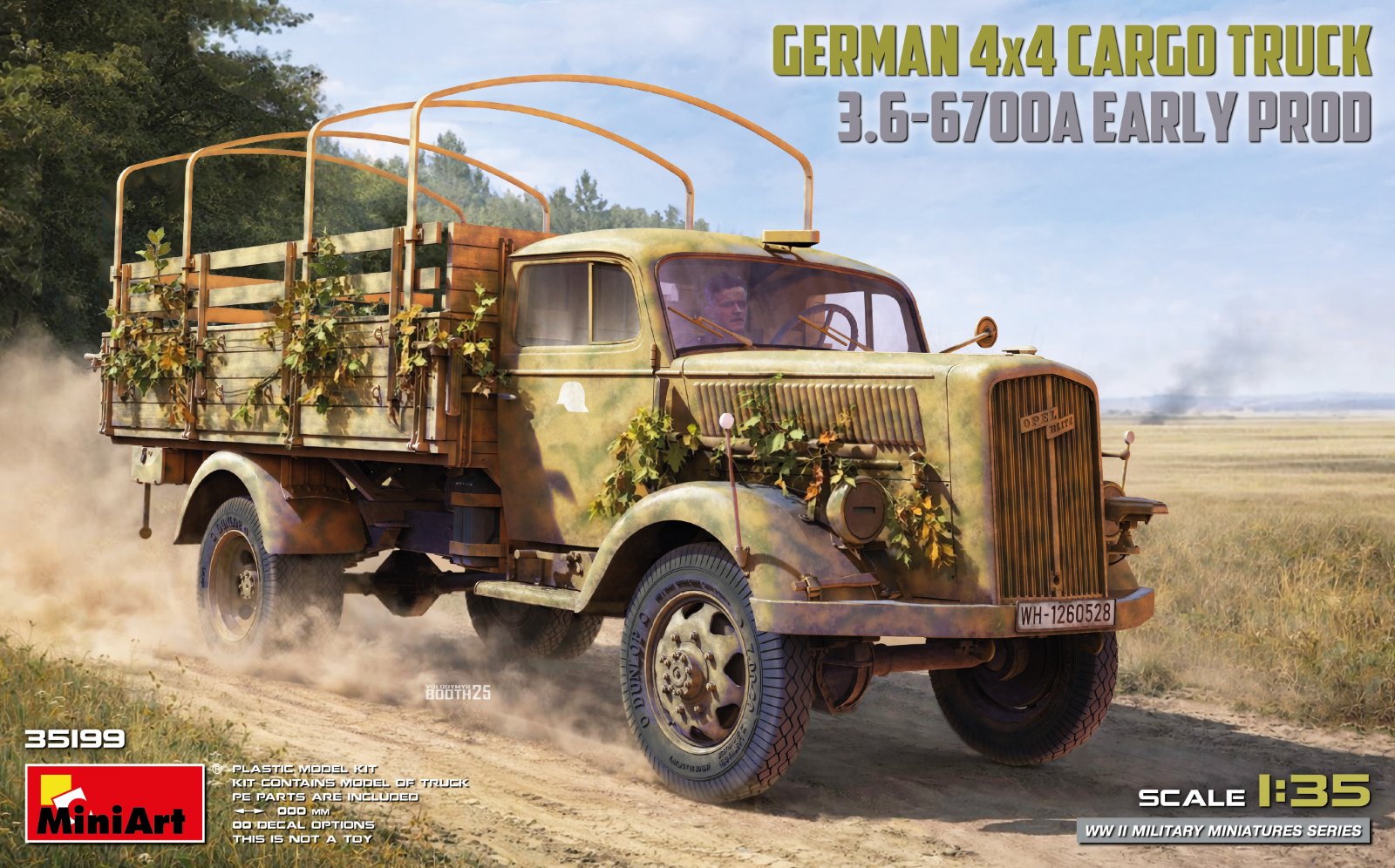 MiniArt 35199 GERMAN 3T 4×4 CARGO TRUCK 1:35 Bausatz NEU OVP