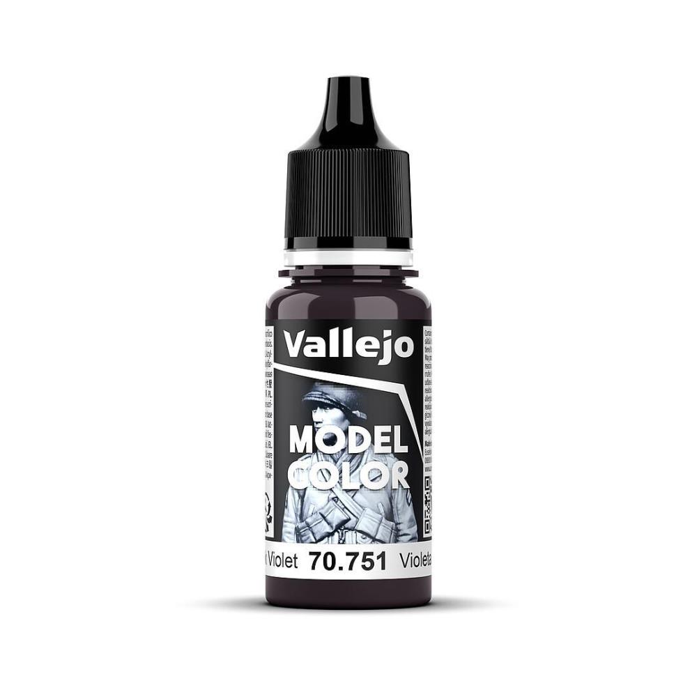 Vallejo 70751 Schwarzviolett, 18 ml Model Color NEU
