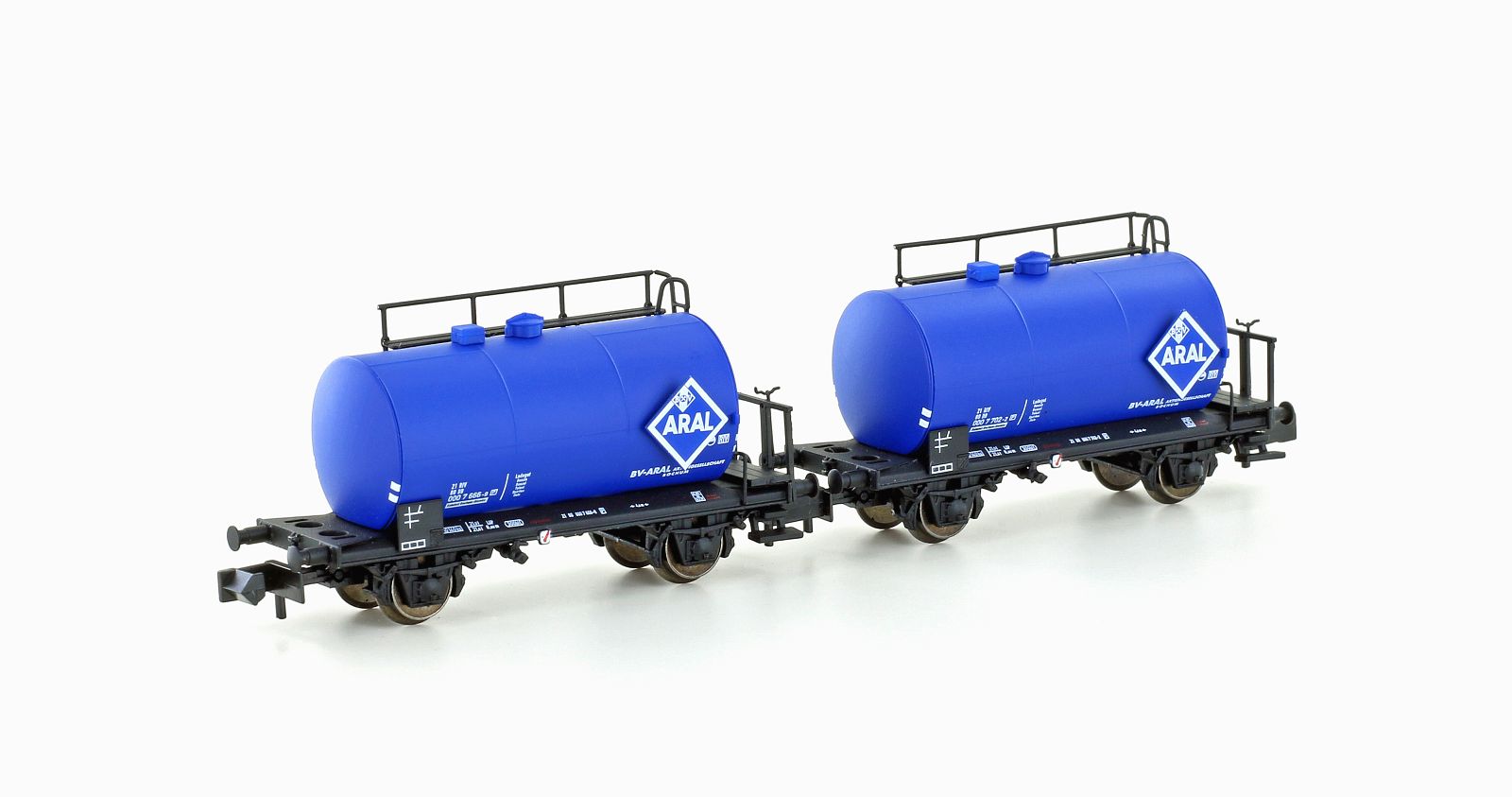 Hobbytrain H24833 2er Set Leichtbau-Kesselwagen DB/Aral Ep.IV Spur N