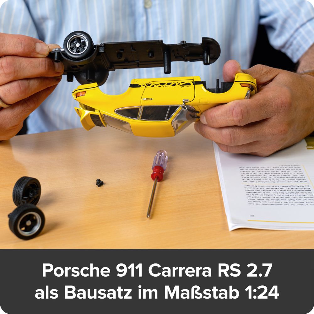Franzis 67273 Porsche 911 Carrera RS 2.7 Hellgelb Adventskalender 1:24
