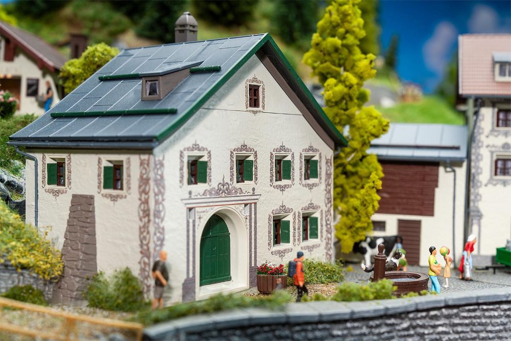 Faller 130662 Bündnerhaus Guarda 1:87 Spur H0 Bausatz Neu OVP