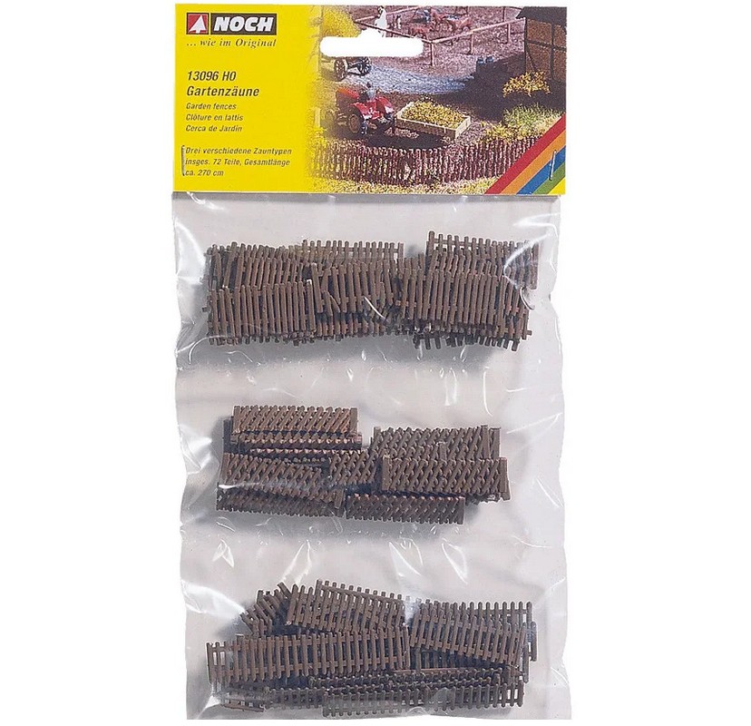 Noch 13096 Gartenzäune 72 Teile Gesamtlänge 270 cm Spur H0
