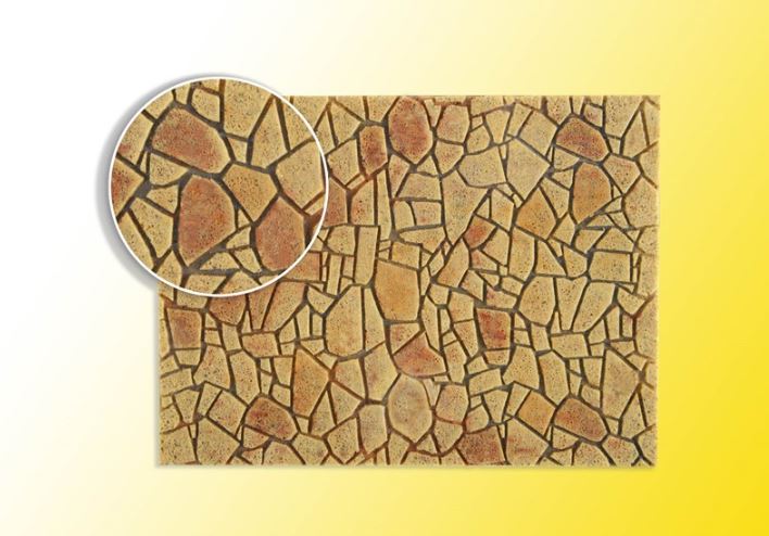 Vollmer 48727 0 Polygonalplatte aus Steinkunst, mediterranL 55,5 x B 16 cm