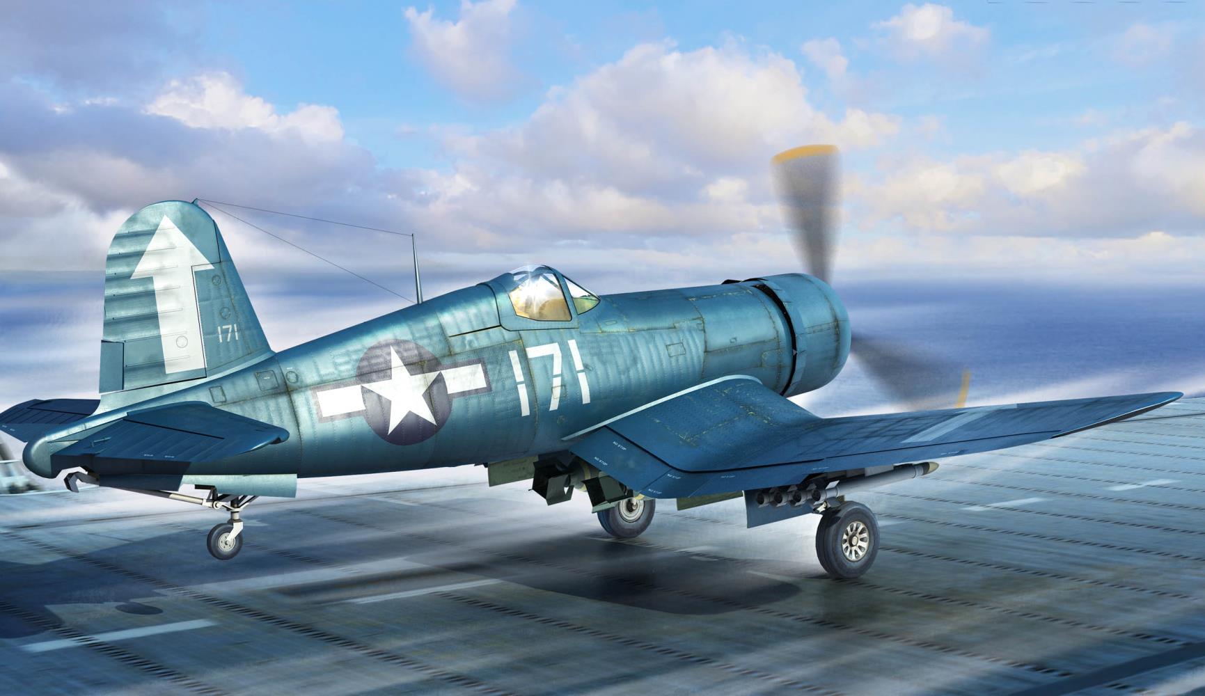 HobbyBoss 80384 F4U-1D Corsair 1:48 Plastikmodellbausatz Neu OVP