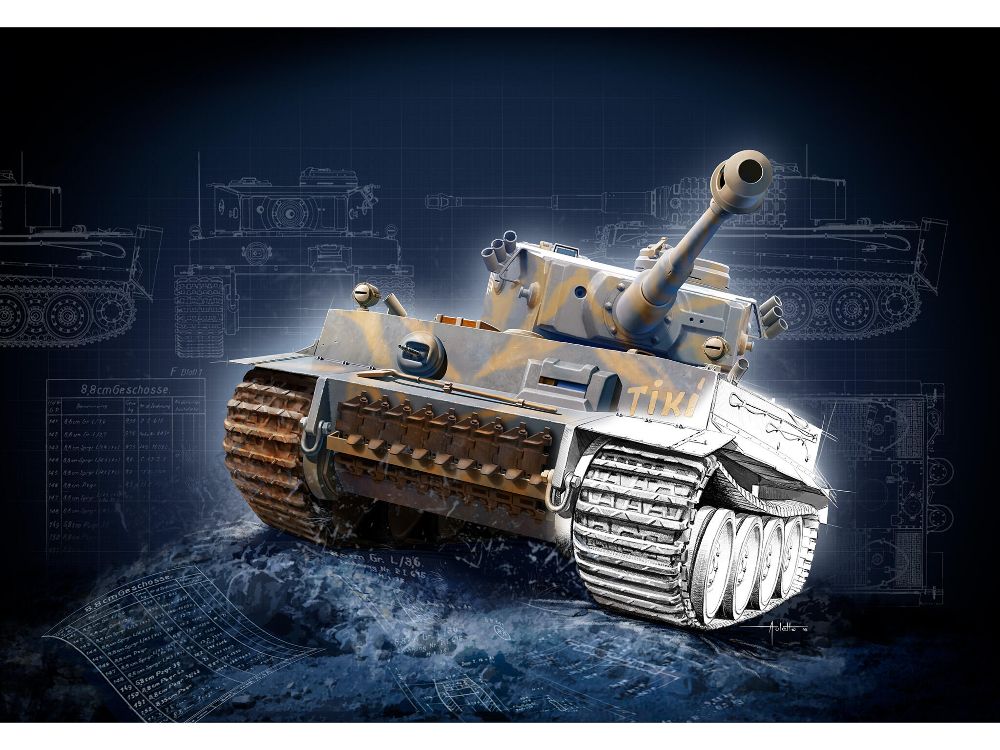 Revell 05609 Geschenkset PzKpfw. VI Tiger I Ausf. E Modellbausatz 1:72