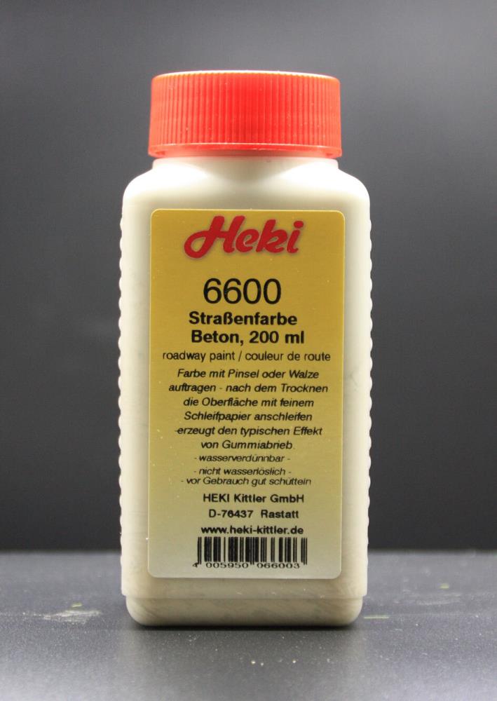 Heki 6600 Straßenfarbe Beton 200 ml Neu OVP