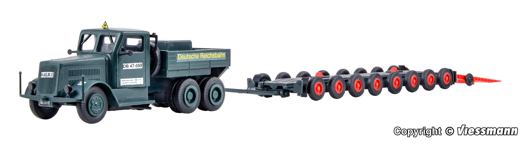 Kibri 13570 KAELBLE Zugmaschine mit Straßenroller 1:87 Spur H0