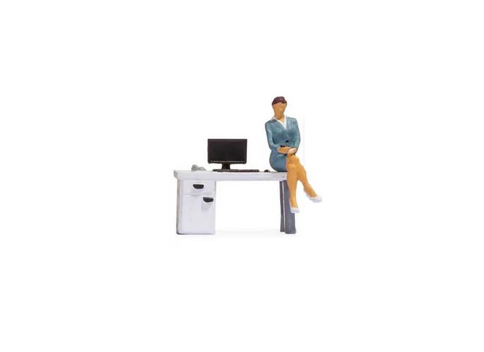 Noch 16517 Tiny-Scenes „Im Büro” 1:87 Spur H0 Neu OVP Figur