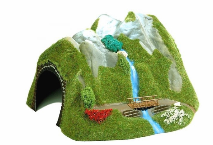 Busch 3007 Tunnel/Wasserfall H0