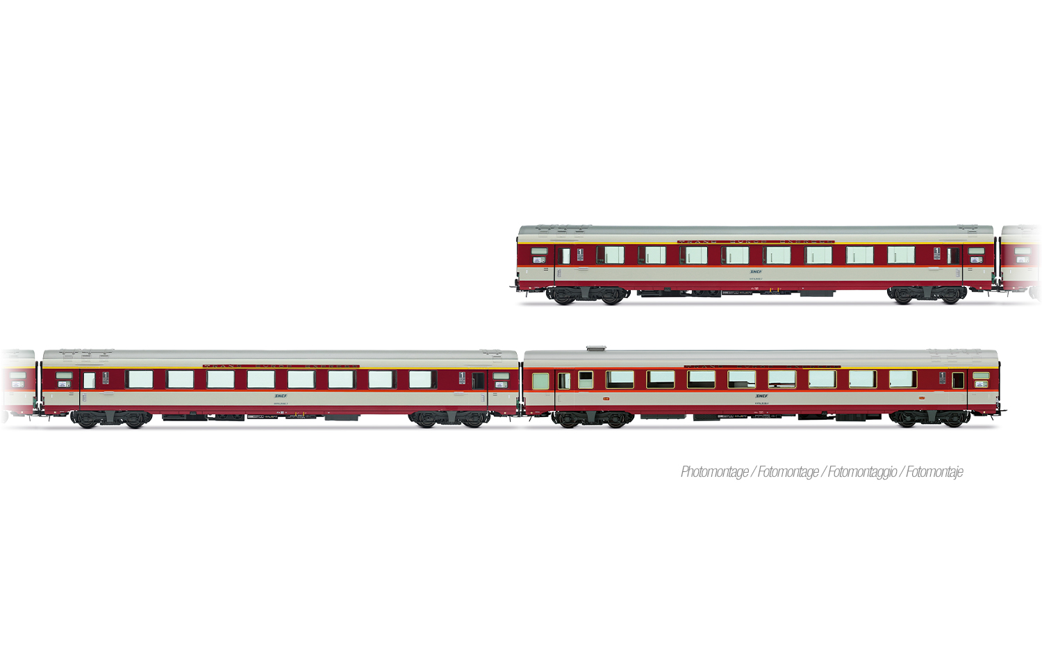 Jouef HJ4202 SNCF, 3-tlg. Set „Le Capitole” 1985 (A8u, A8tu, A3rtu)