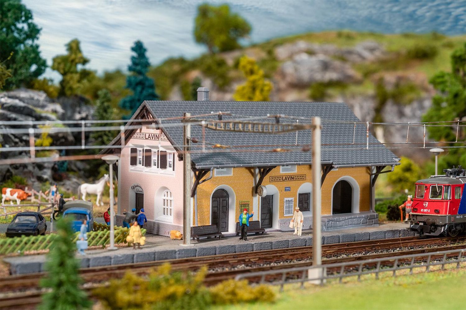 Faller 212128 Bahnhof Lavin 1:160 Spur N Bausatz Neu OVP