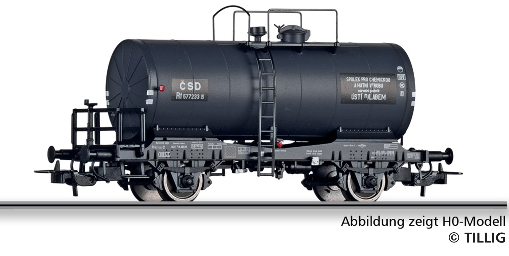 Tillig 95362 Kesselwagen Rt „Spolchemie“ der ČSD